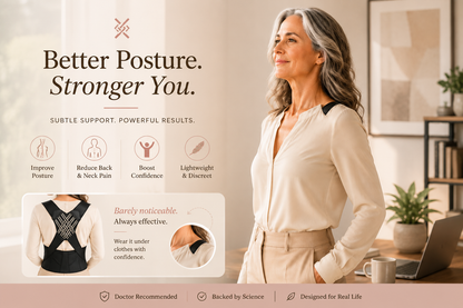 PILLAR Posture Corrector - Adjustable Back & Shoulder Support
