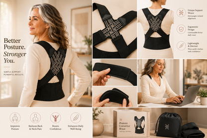 PILLAR Posture Corrector - Adjustable Back & Shoulder Support